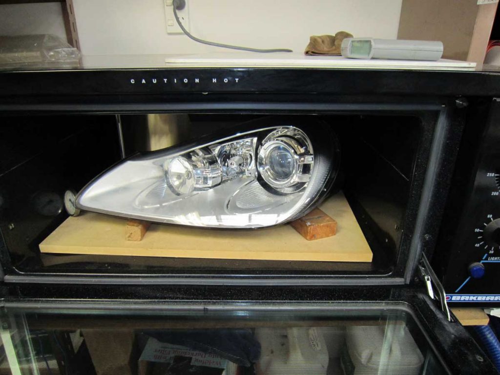 Using my oven to obtain correct temperature for lens release